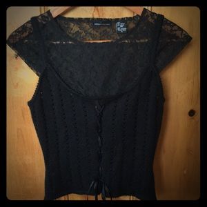 Moda International black sweater SZ S